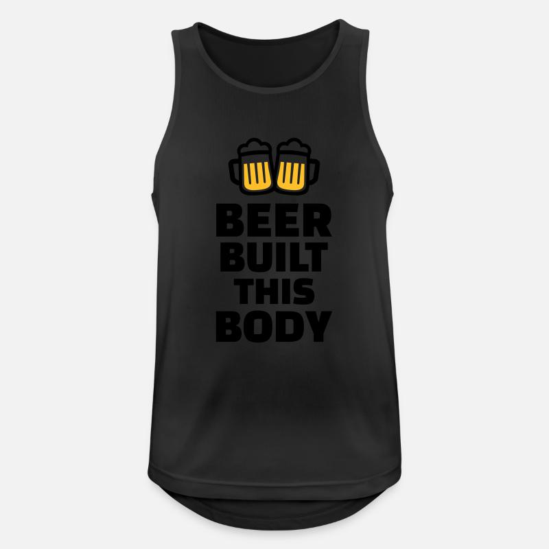 Beer built this body - Men's Breathable Tank Top - black