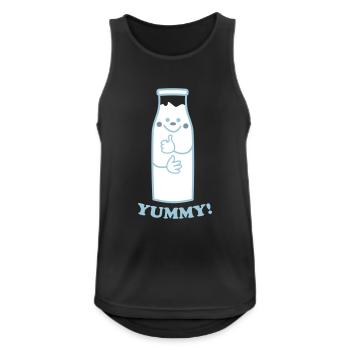 niedliche Milchflasche - Männer Tank Top atmungsaktiv - Schwarz - Vorne - Nick (188cm)
