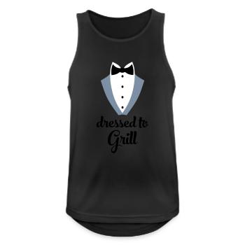 Funny cooking apron for men - Men's Breathable Tank Top - black - Front - Nick (188cm)