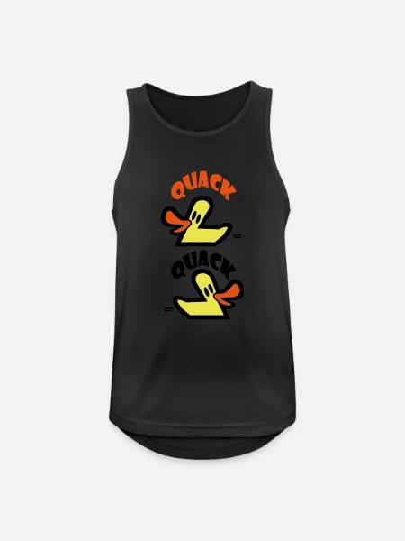 Quack Quack - Men's Breathable Tank Top - black