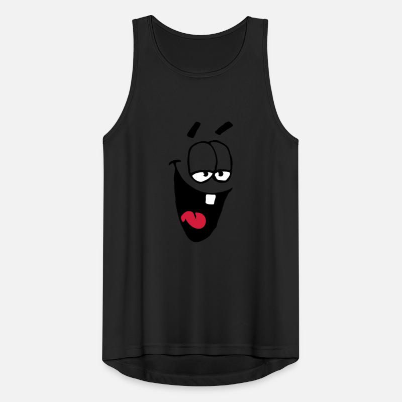 Laughing Comic Face Schadenfreude Laughing Men's Breathable Tank Top