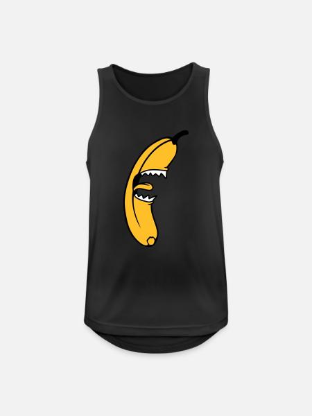 Evil Monster Banana - Männer Tank Top atmungsaktiv - Schwarz