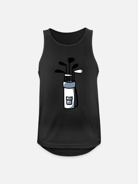Golf Bag Design - Men's Breathable Tank Top - black