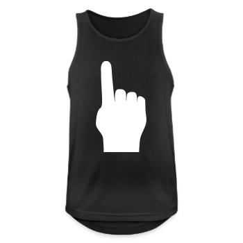 Index Finger Hand Attention Clipart Clipart Template - Men's Breathable Tank Top - black - Front - Nick (188cm)