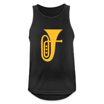 Tuba - Débardeur respirant Homme - noir - Devant - Nick (188cm)