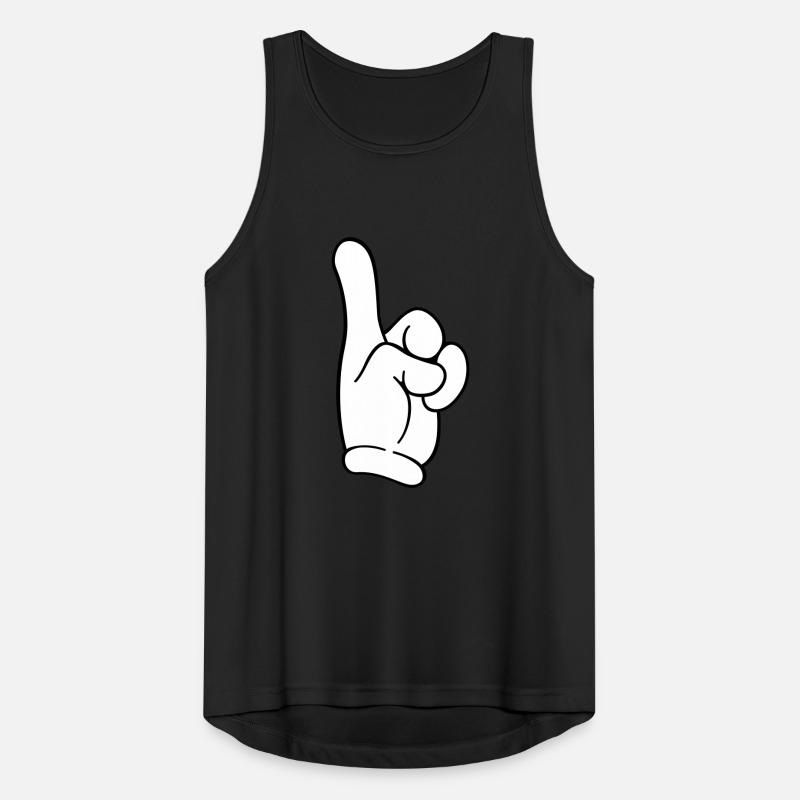 dedos extendidos Camiseta sin mangas hombre transpirable