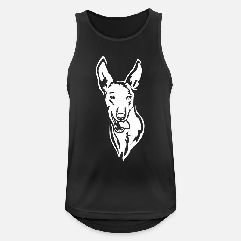 Podenco Head "Black Edition" - Men's Breathable Tank Top - black