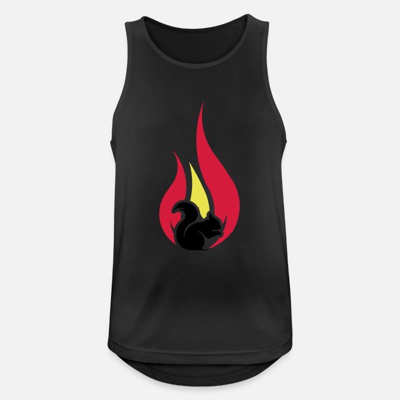 summer squirrel - Männer Tank Top atmungsaktiv - Schwarz