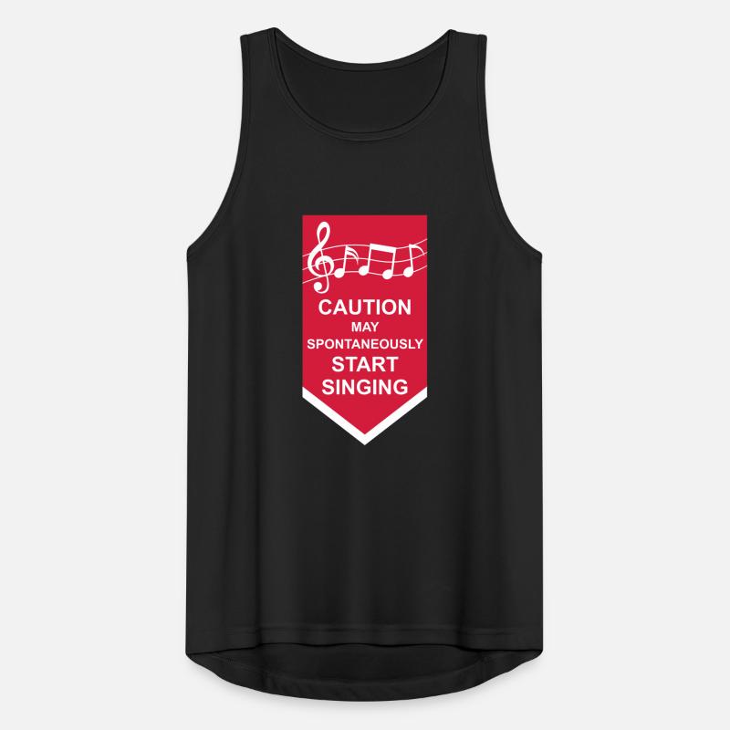 may spontaneously start singing Männer Tank Top atmungsaktiv