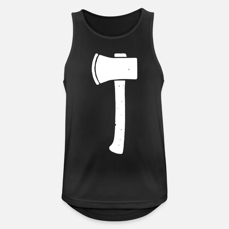 Axe Hatchet Tool Vector - Men's Breathable Tank Top - black