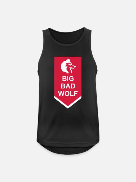 big bad wolf quote - Men's Breathable Tank Top - black