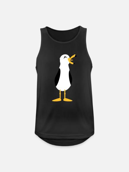 Möwe / seagull (3c) - Männer Tank Top atmungsaktiv - Schwarz