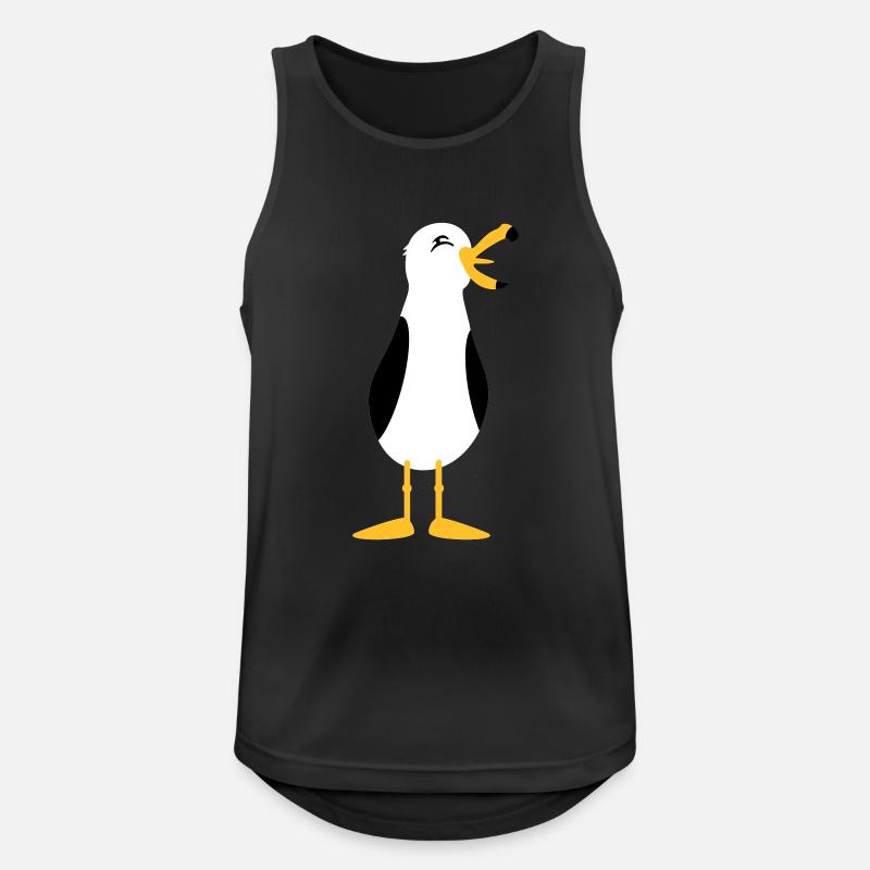 Seagull / Seagull (3c) - Men's Breathable Tank Top - black