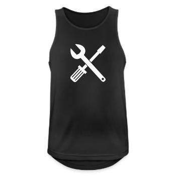 Mechanic - Men's Breathable Tank Top - black - Front - Nick (188cm)