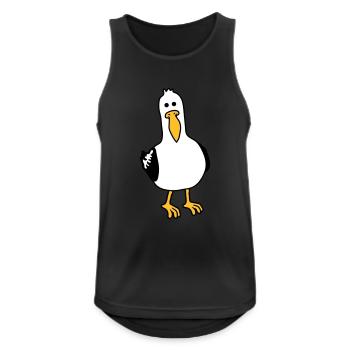 curious moeve funny beach - Men's Breathable Tank Top - black - Front - Nick (188cm)