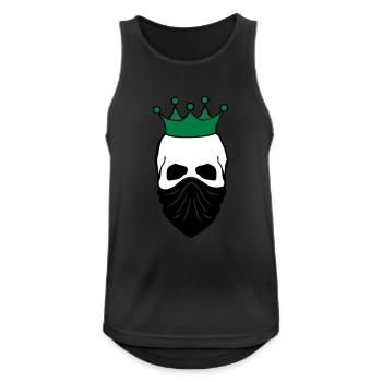 skull bandit king 02 - Männer Tank Top atmungsaktiv - Schwarz - Vorne - Nick (188cm)
