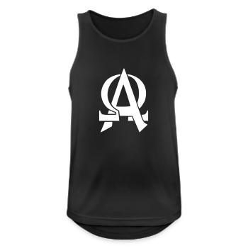 Alpha & Omega - Débardeur respirant Homme - noir - Devant - Nick (188cm)