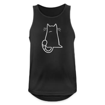 Cat No Cat Lover Nope Gift Cat NO - Débardeur respirant Homme - noir - Devant - Nick (188cm)