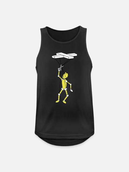 Marionette - Men's Breathable Tank Top - black