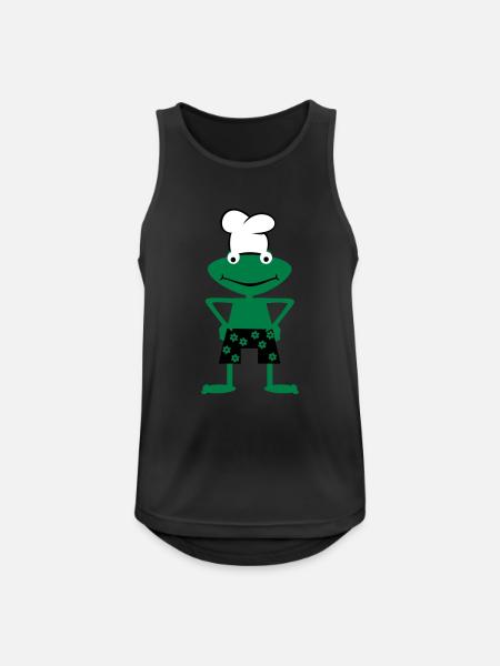 Cooking frog - Men's Breathable Tank Top - black