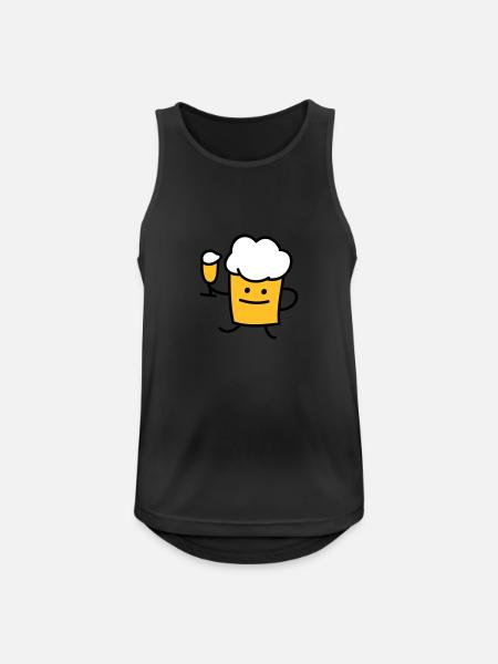 Beer with beer - Men's Breathable Tank Top - black