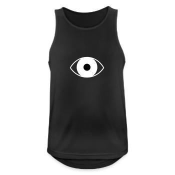 I SEE U - Débardeur respirant Homme - noir - Devant - Nick (188cm)
