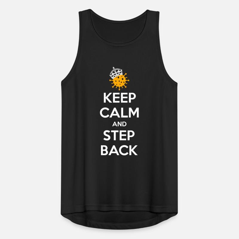 Keep calm and step back Men's Breathable Tank Top