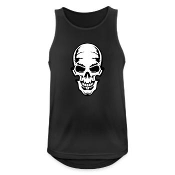 Gothic gothic skull dead death head 106 - Men's Breathable Tank Top - black - Front - Nick (188cm)