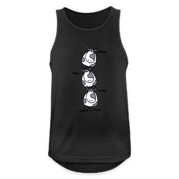 kuehe_3c - Men's Breathable Tank Top - black - Front - Nick (188cm)