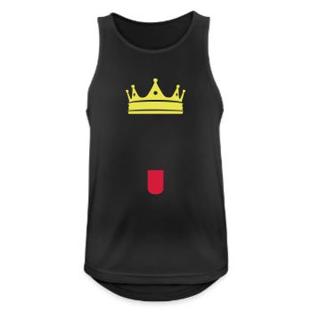 Lällekönig Basel KING - Men's Breathable Tank Top - black - Front - Nick (188cm)