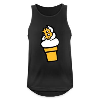 Bitcoin-Cream - Men's Breathable Tank Top - black - Front - Nick (188cm)