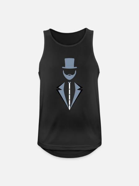 Bachelor - Men's Breathable Tank Top - black