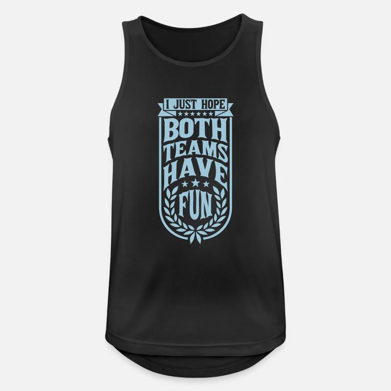 Both Teams Have Fun - Männer Tank Top atmungsaktiv - Schwarz