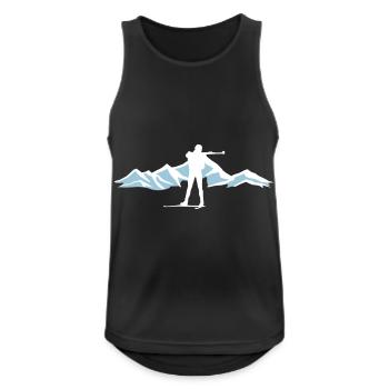 Biathlon and mountain - Men's Breathable Tank Top - black - Front - Nick (188cm)