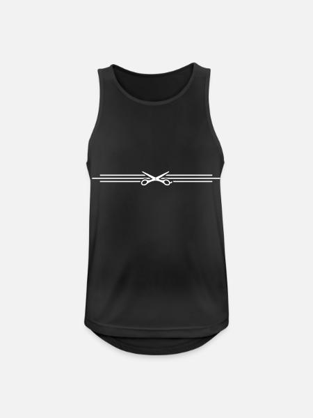 schere symbol barber - Men's Breathable Tank Top - black