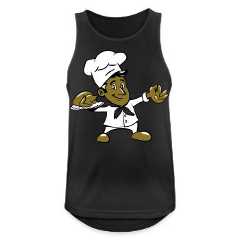 kochen koch hähnchen - Männer Tank Top atmungsaktiv - Schwarz - Vorne - Nick (188cm)