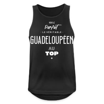 Le véritable guadeloupéen au top - Débardeur respirant Homme - noir - Devant - Nick (188cm)
