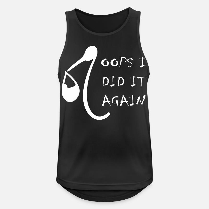 oops i did it again - Men's Breathable Tank Top - black