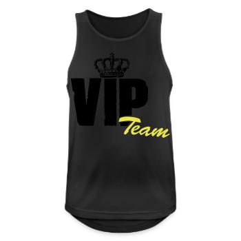 vip team - Men's Breathable Tank Top - black - Front - Nick (188cm)