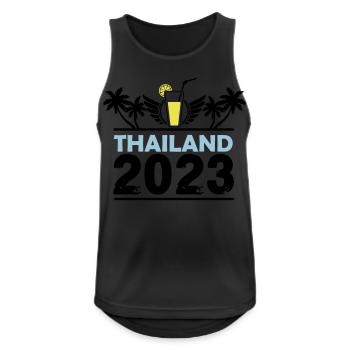 Thaïlande 2023 - Débardeur respirant Homme - noir - Devant - Nick (188cm)