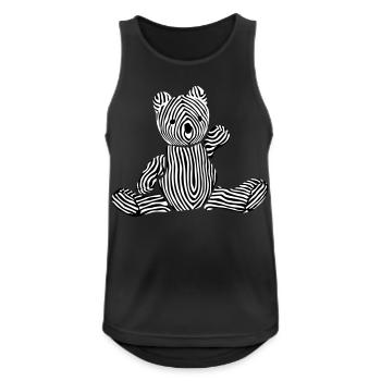 Nounours - Débardeur respirant Homme - noir - Devant - Nick (188cm)