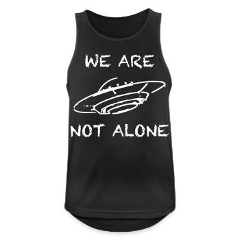 We Are Not Alone UFO Alien Spaceship - Men's Breathable Tank Top - black - Front - Nick (188cm)