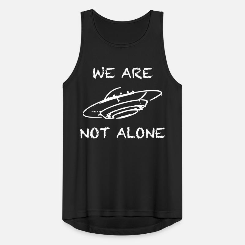 We Are Not Alone UFO Alien Spaceship Men's Breathable Tank Top