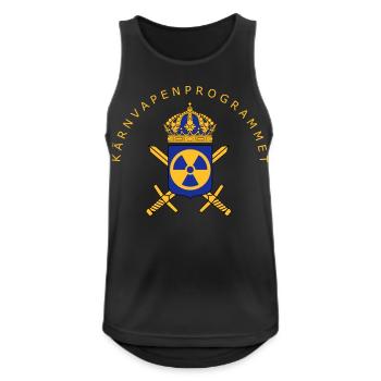 Das schwedische Atomwaffenprogramm - Männer Tank Top atmungsaktiv - Schwarz - Vorne - Nick (188cm)