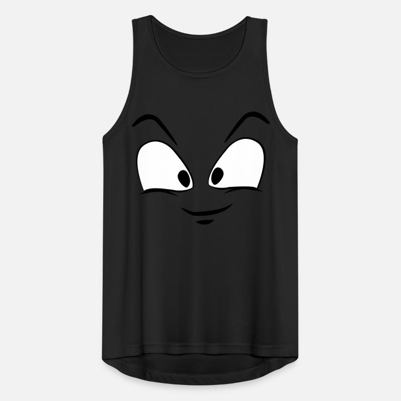 smiley face Men's Breathable Tank Top