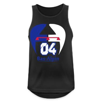 Bas-Alpine logo - Men's Breathable Tank Top - black - Front - Nick (188cm)