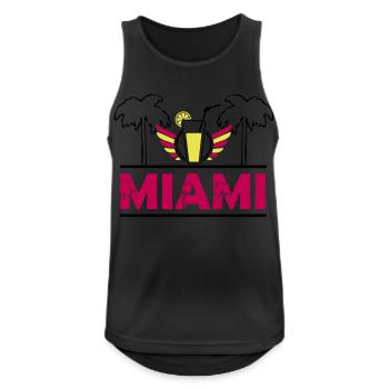 miami - Débardeur respirant Homme - noir - Devant - Nick (188cm)