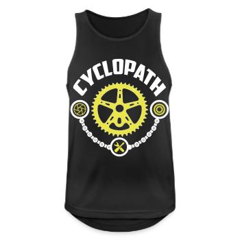 cyclopath-cycle - Männer Tank Top atmungsaktiv - Schwarz - Vorne - Nick (188cm)