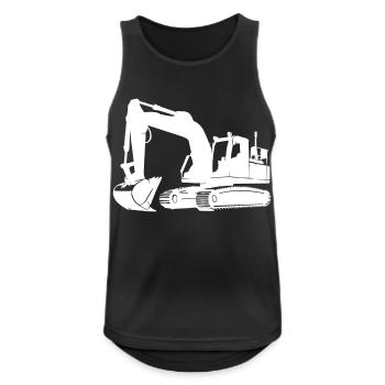 Excavatrice - Débardeur respirant Homme - noir - Devant - Nick (188cm)