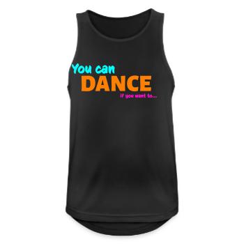 You can dance - Débardeur respirant Homme - noir - Devant - Nick (188cm)